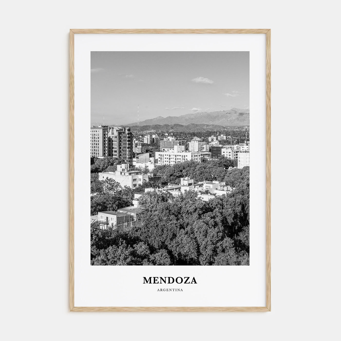 Mendoza Portrait B&W Poster