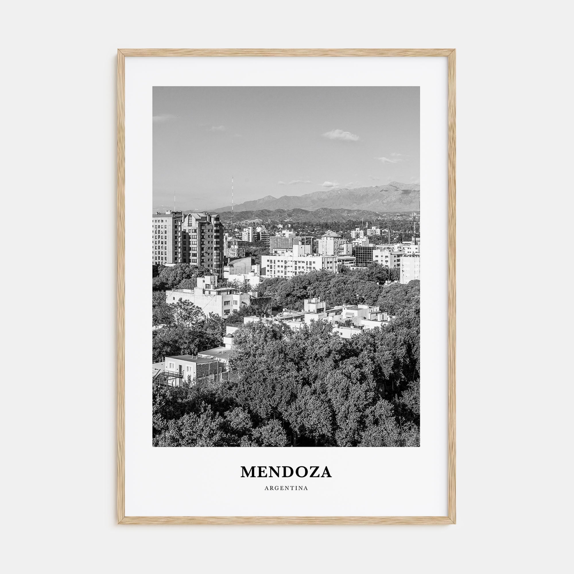 Mendoza Portrait B&W Poster
