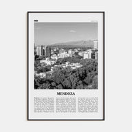 Mendoza Travel B&W Poster