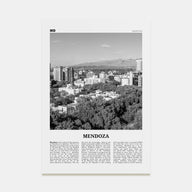Mendoza Travel B&W Poster