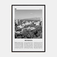 Mendoza Travel B&W Poster