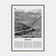 Menifee Travel B&W Poster