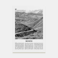 Menifee Travel B&W Poster