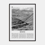 Menifee Travel B&W Poster