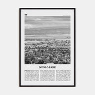 Menlo Park Travel B&W Poster