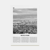 Menlo Park Travel B&W Poster