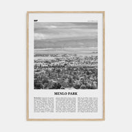 Menlo Park Travel B&W Poster