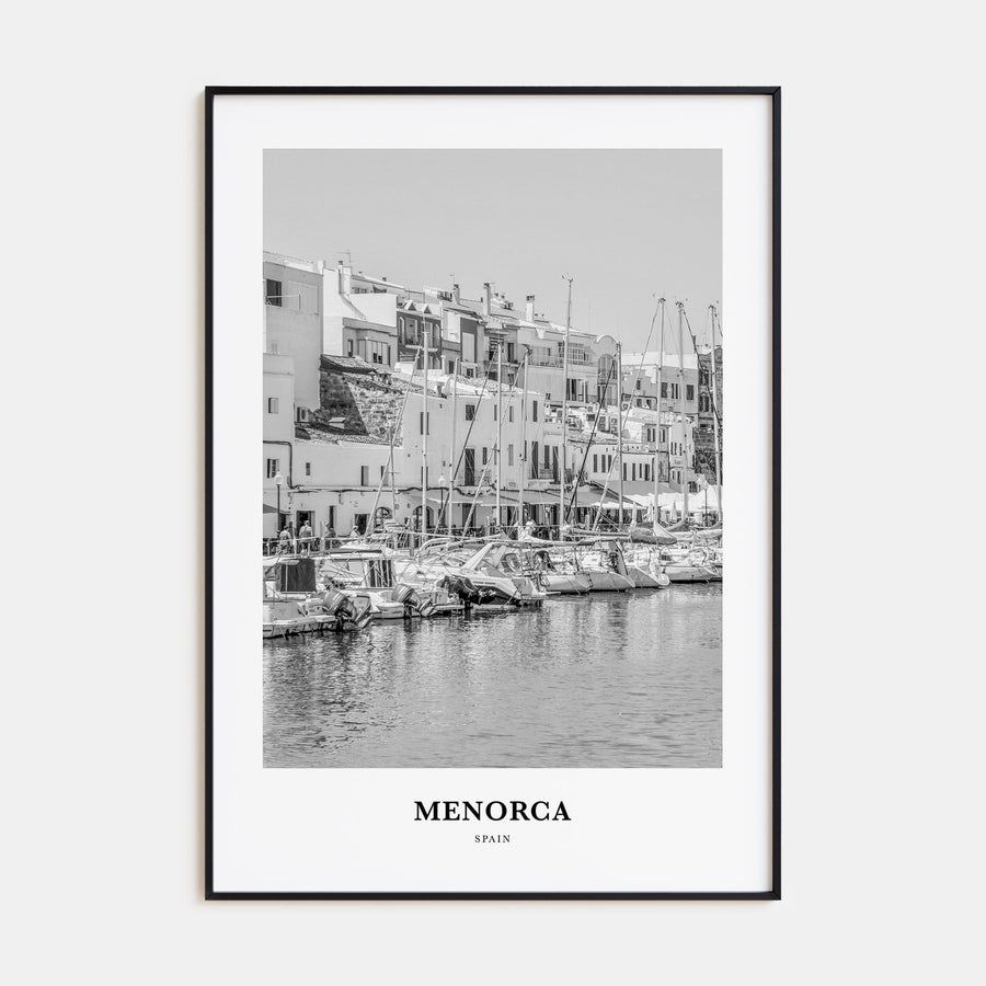 Menorca Portrait B&W Poster