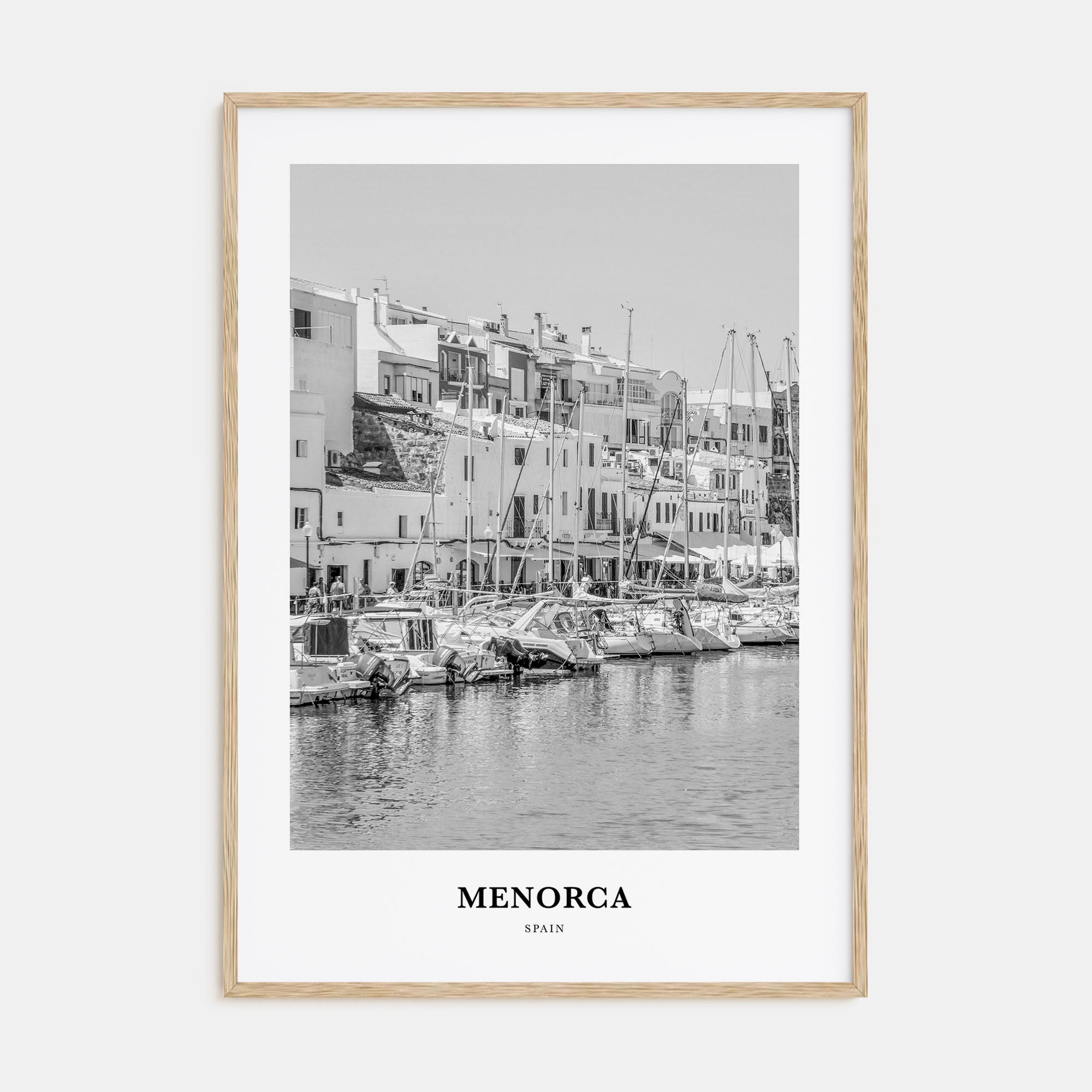 Menorca Portrait B&W Poster