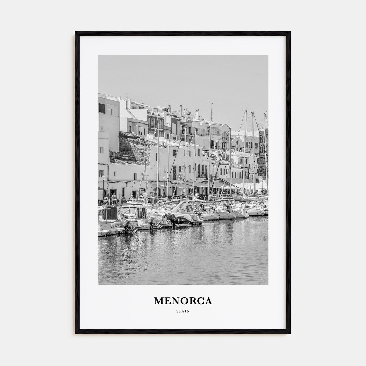 Menorca Portrait B&W Poster