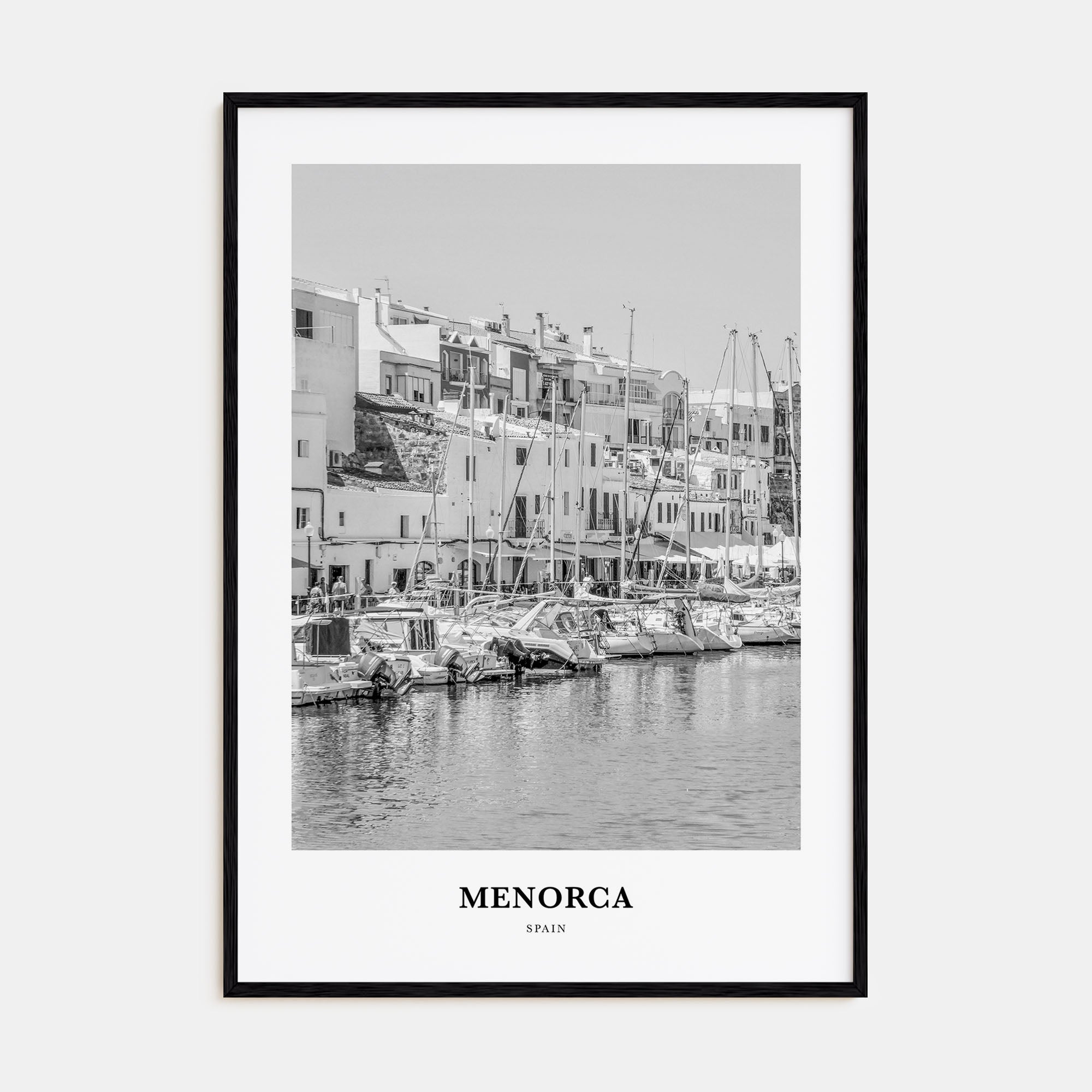 Menorca Portrait B&W Poster