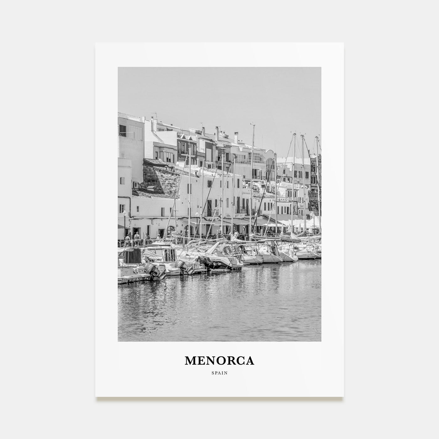 Menorca Portrait B&W Poster