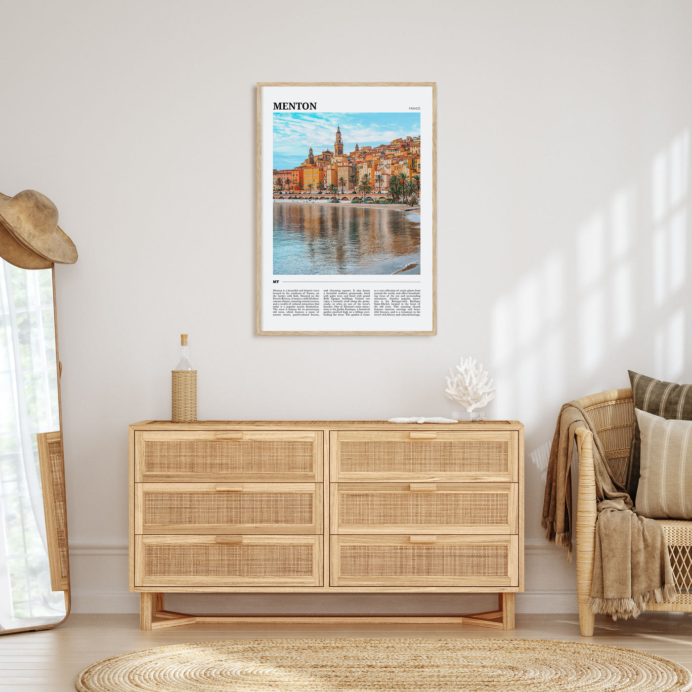 Menton Travel Color Poster