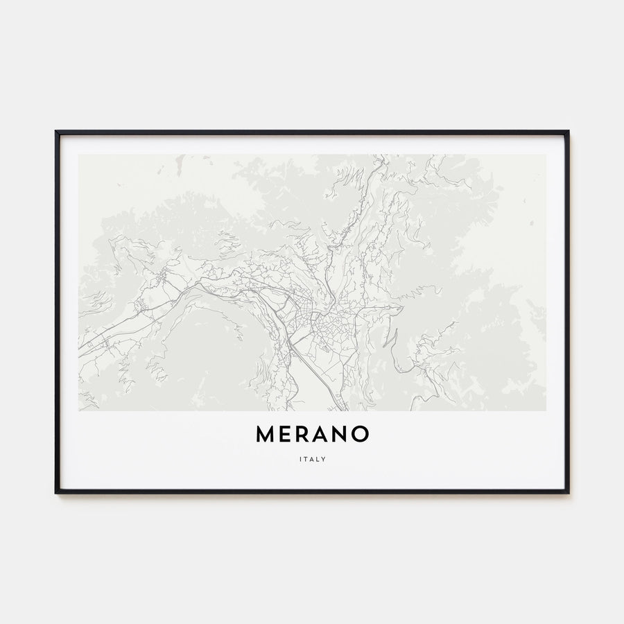 Merano Map Landscape Poster