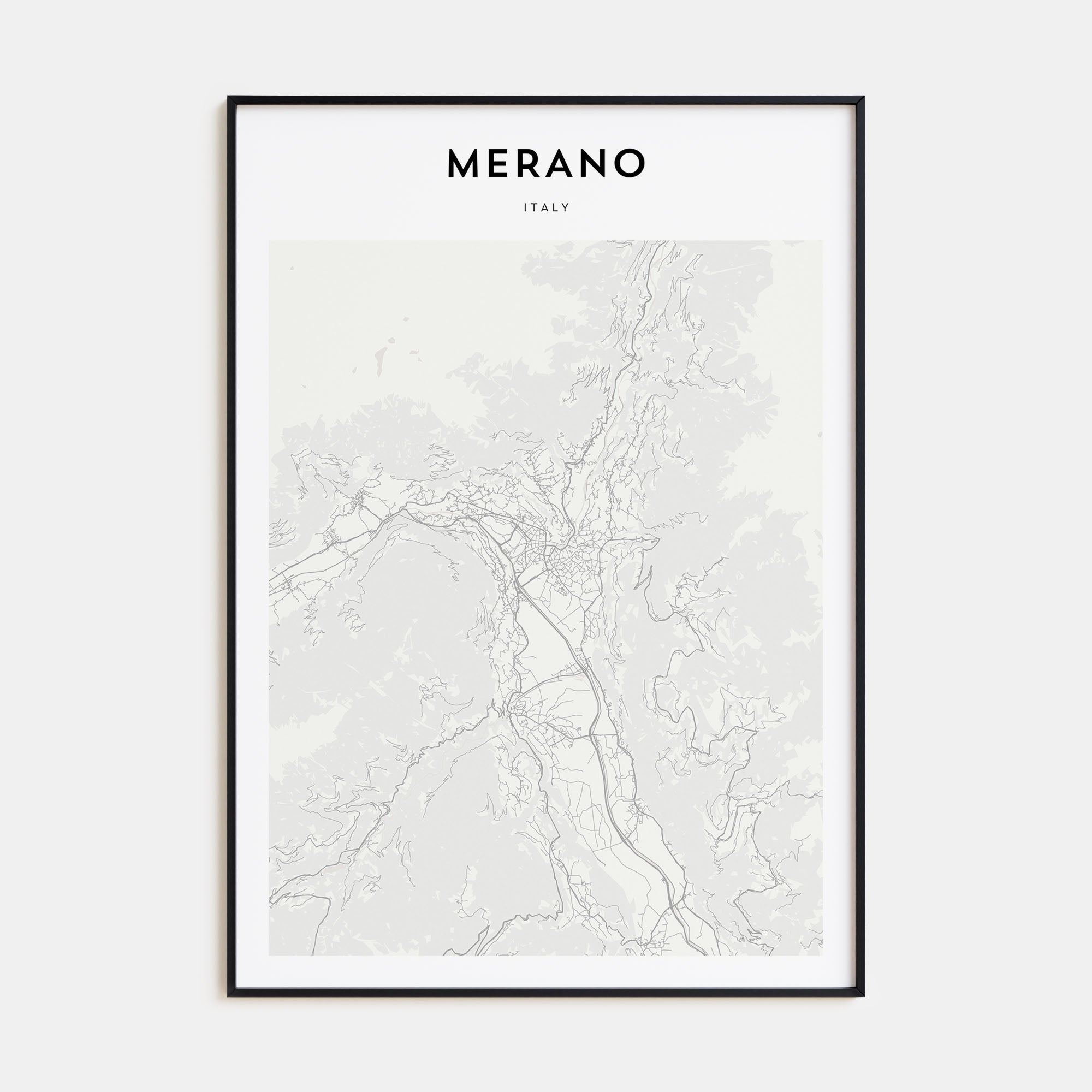 Merano Map Portrait Poster