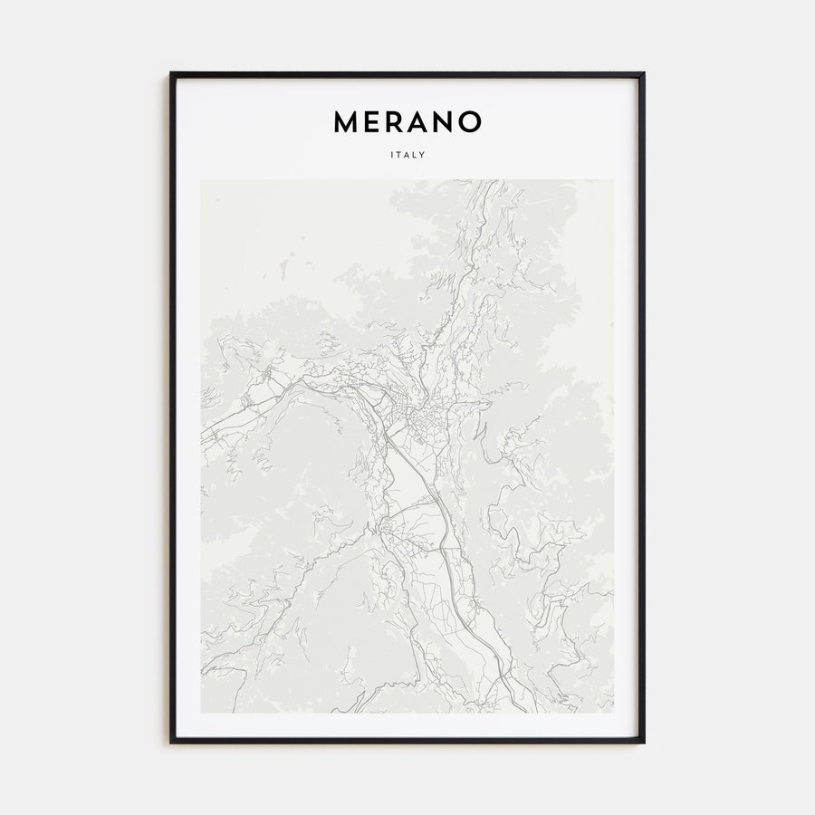Merano Map Portrait Poster