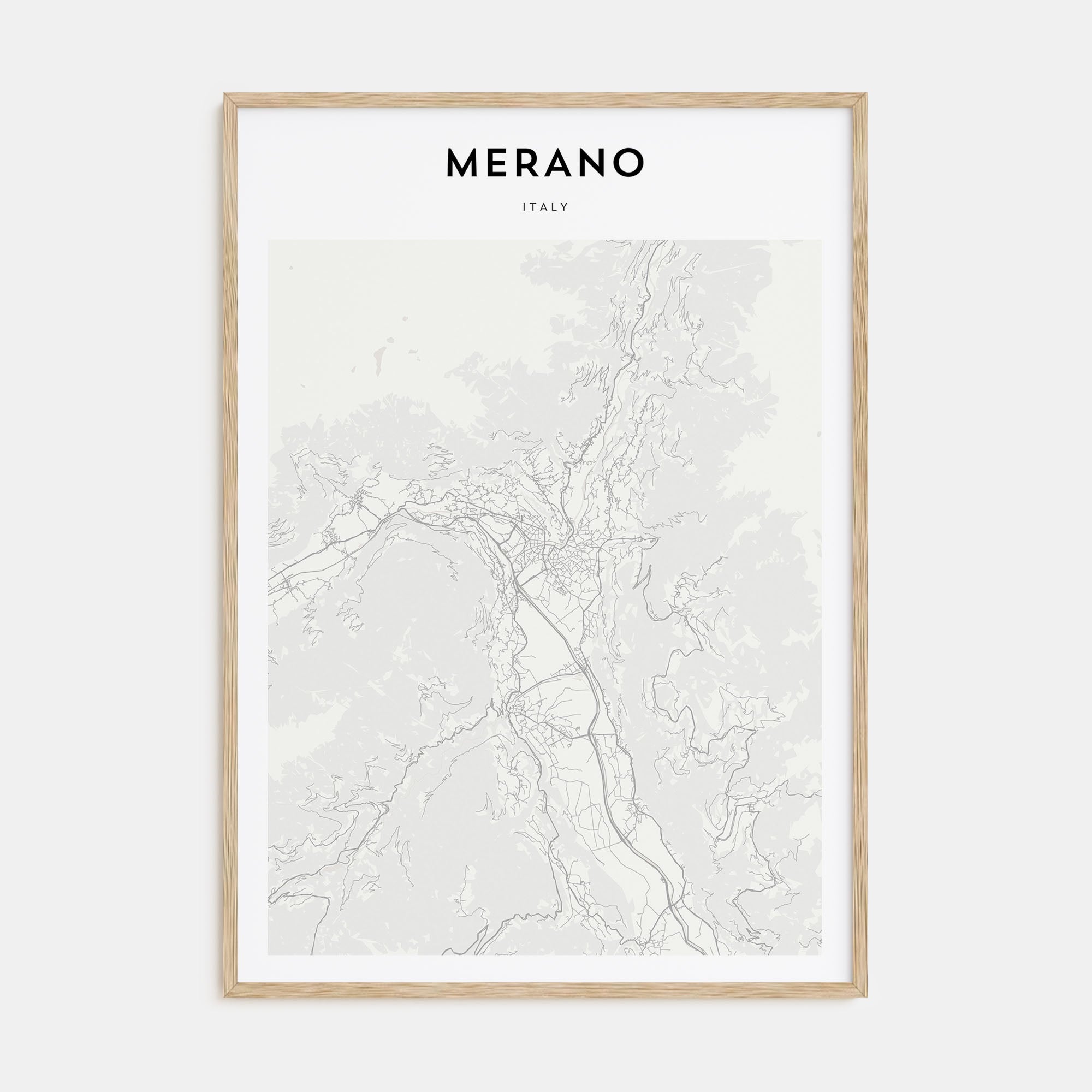 Merano Map Portrait Poster