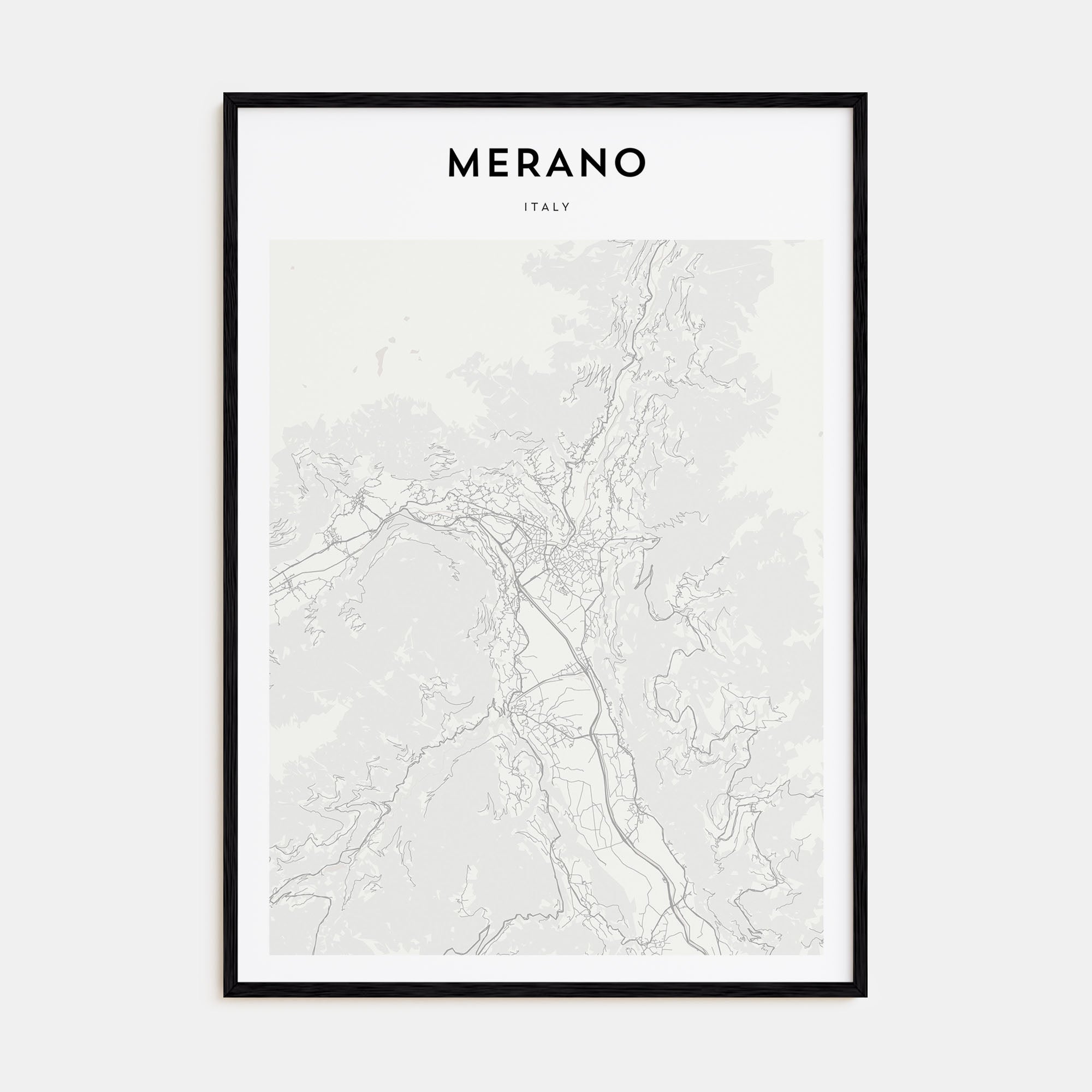 Merano Map Portrait Poster