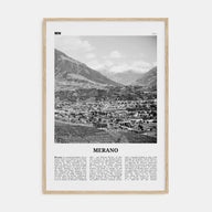 Merano Travel B&W Poster