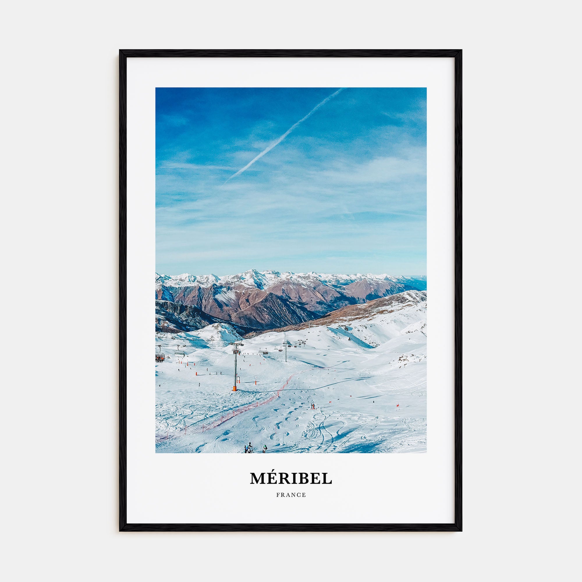 Méribel Portrait Color Poster