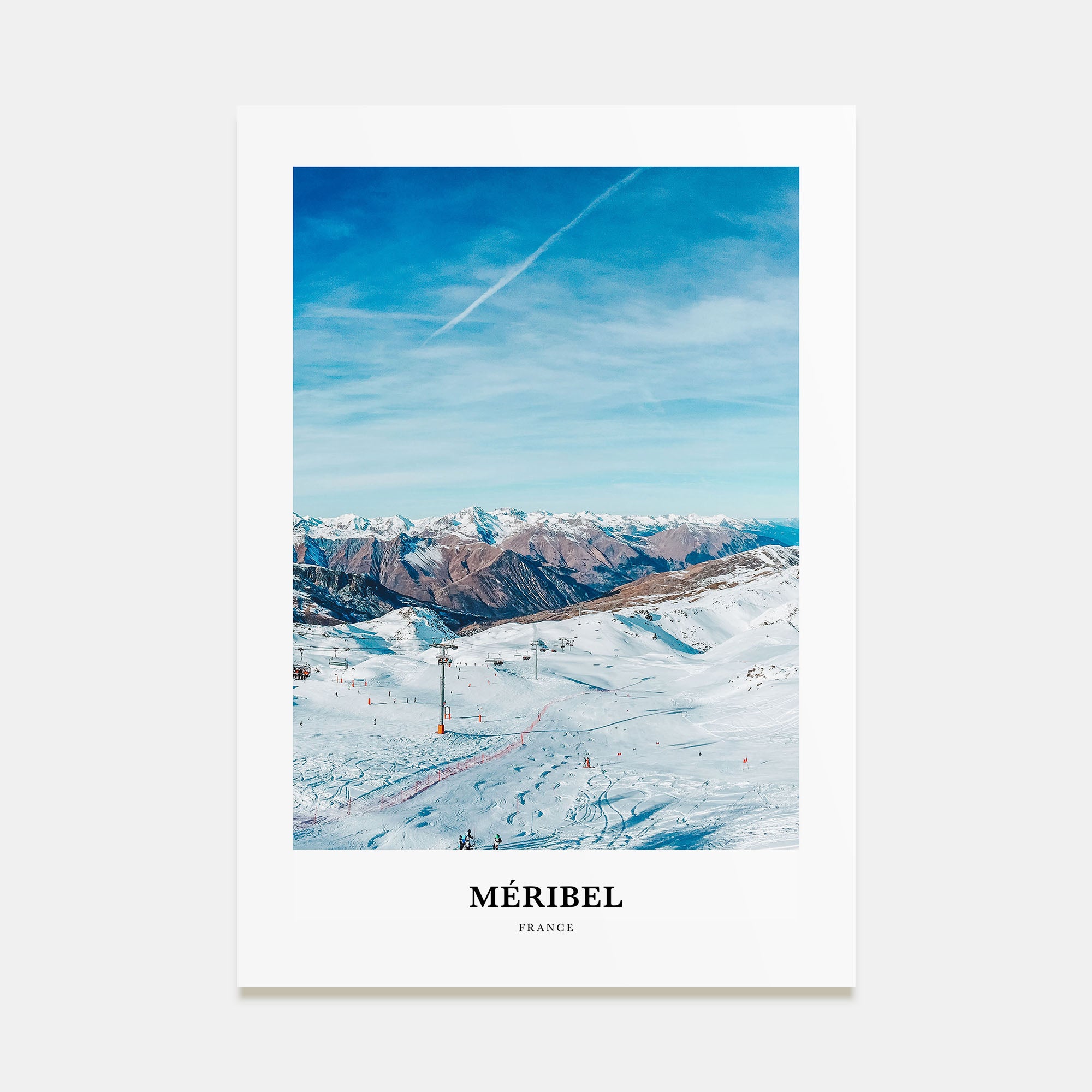 Méribel Portrait Color Poster