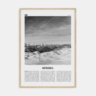 Méribel Travel B&W Poster