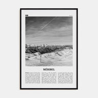 Méribel Travel B&W Poster