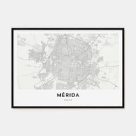Mérida Map Landscape Poster