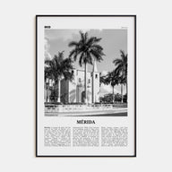Mérida Travel B&W Poster