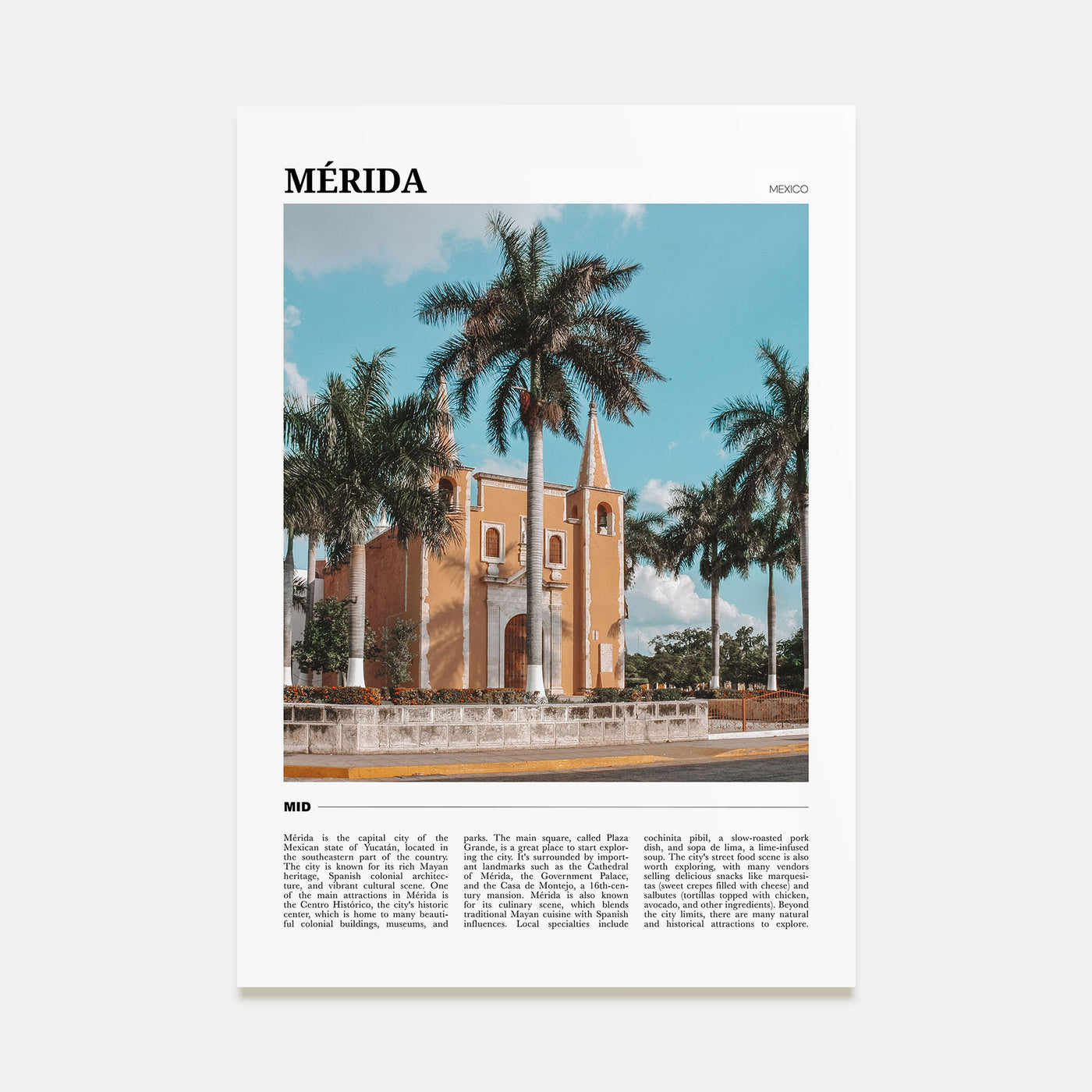 Mérida Travel Color Poster