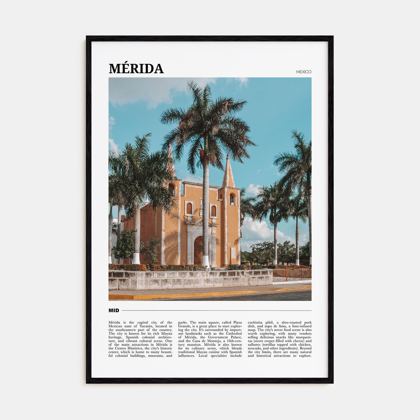 Mérida Travel Color Poster