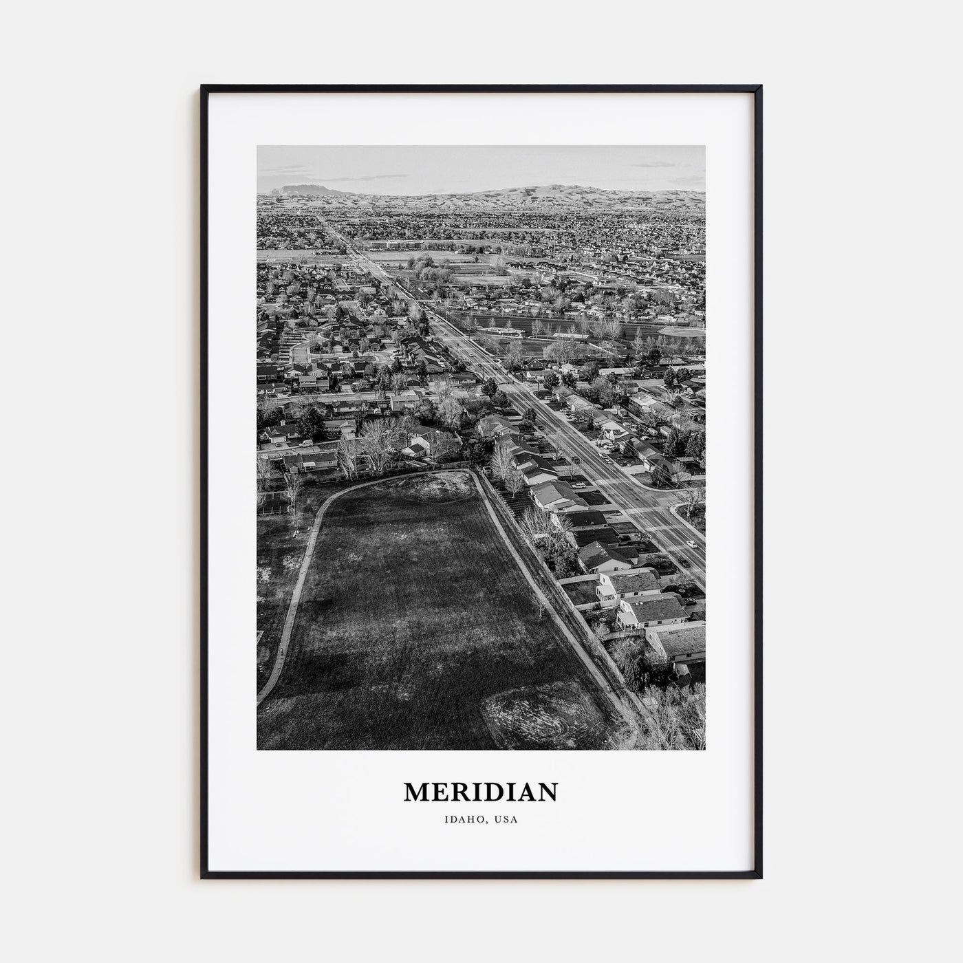 Meridian Portrait B&W Poster