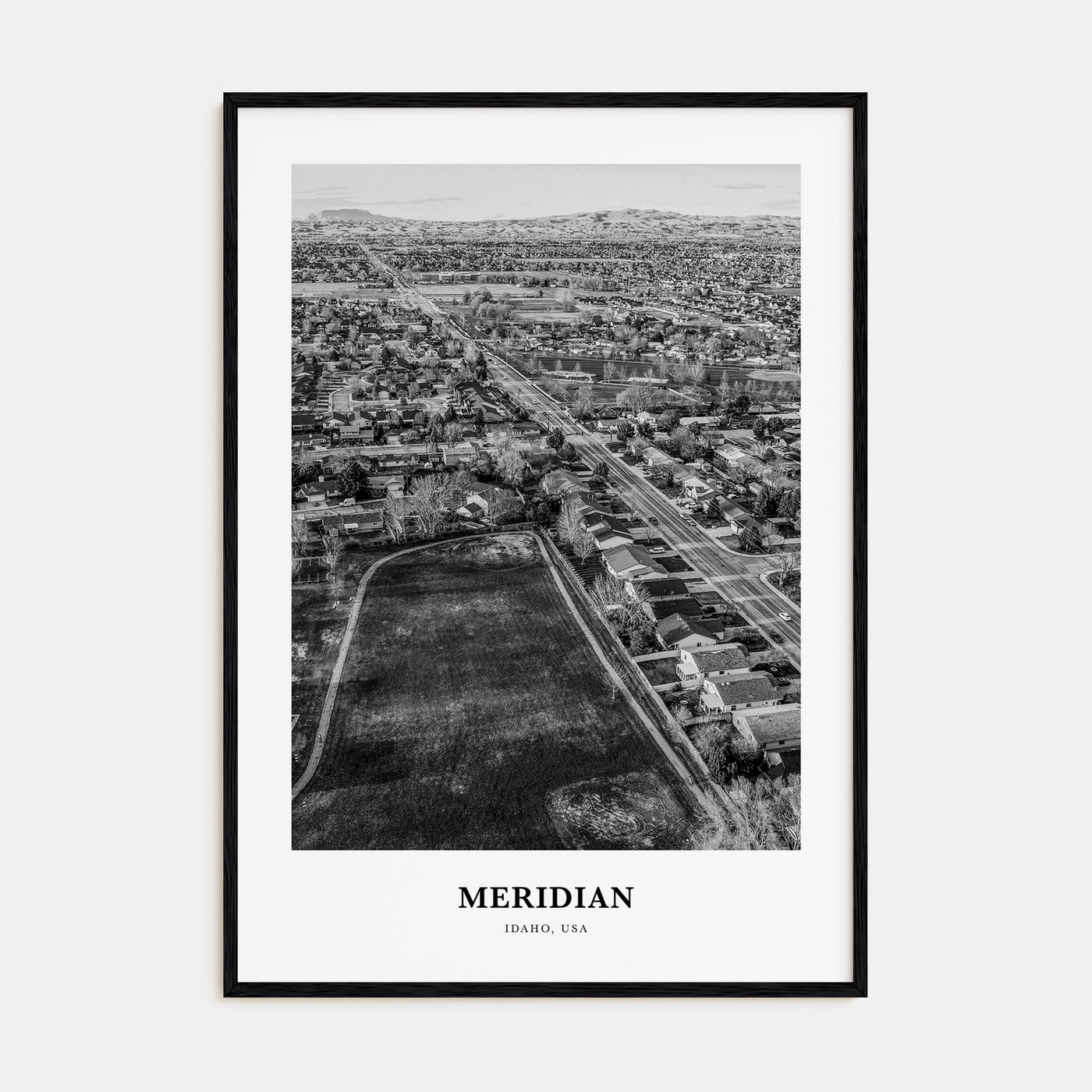 Meridian Portrait B&W Poster
