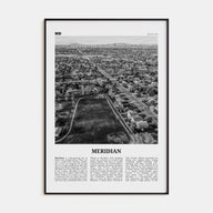 Meridian Travel B&W Poster
