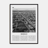 Meridian Travel B&W Poster