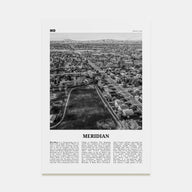 Meridian Travel B&W Poster