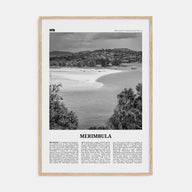 Merimbula Travel B&W Poster