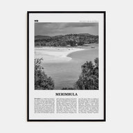 Merimbula Travel B&W Poster