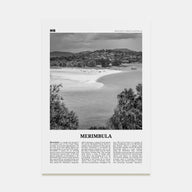 Merimbula Travel B&W Poster