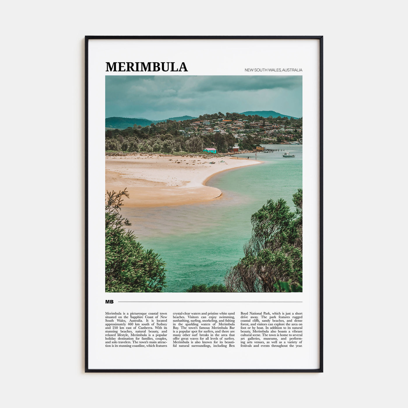 Merimbula Travel Color Poster