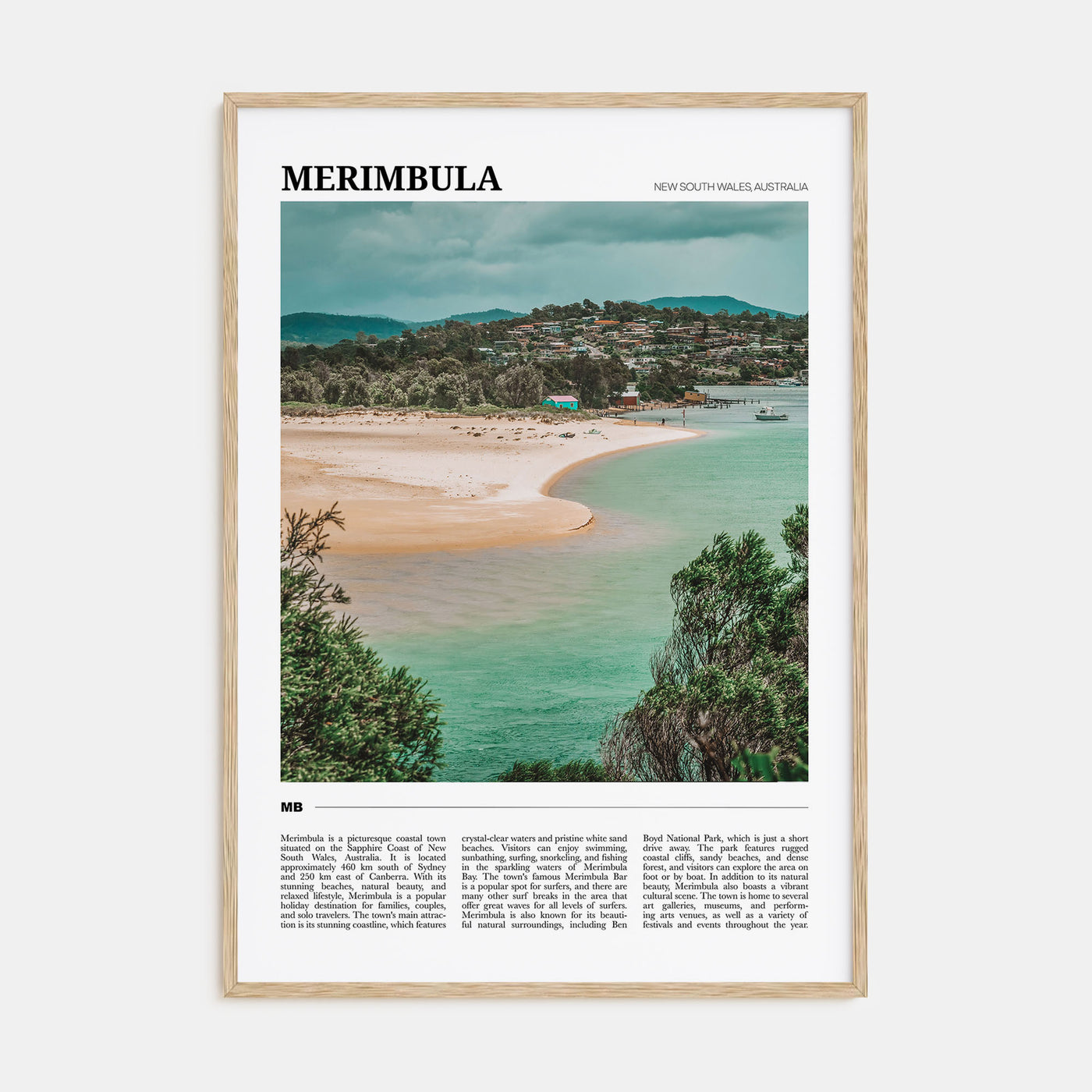 Merimbula Travel Color Poster