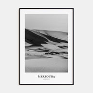 Merzouga Portrait B&W Poster