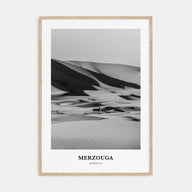 Merzouga Portrait B&W Poster