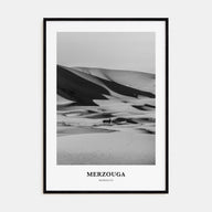 Merzouga Portrait B&W Poster