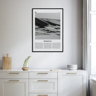 Merzouga Travel B&W Poster