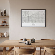 Mesa Map Landscape Poster