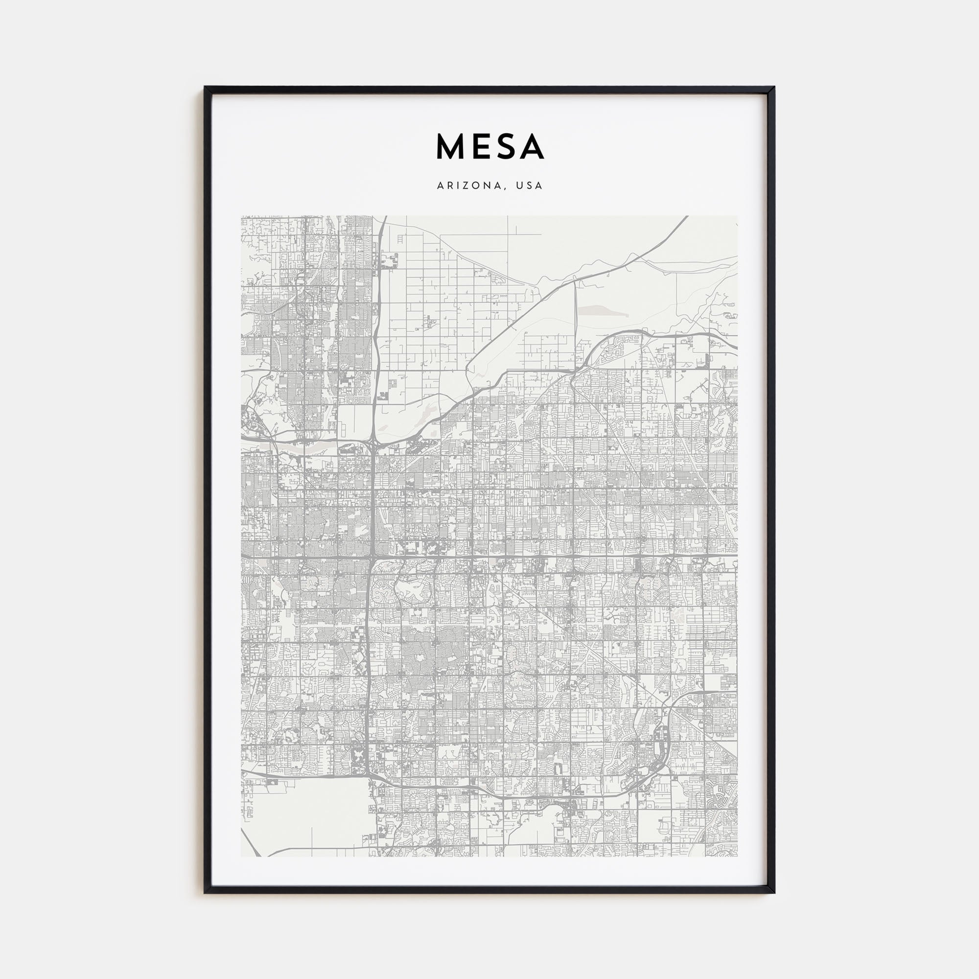 Mesa Map Portrait Poster