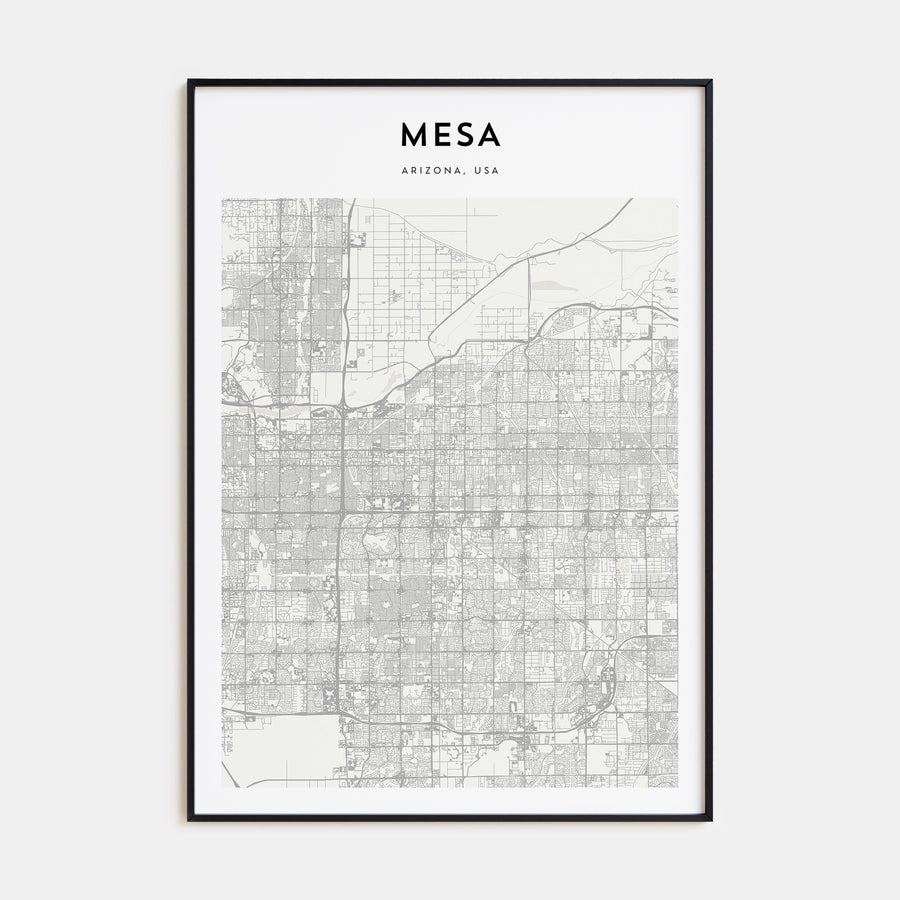 Mesa Map Portrait Poster