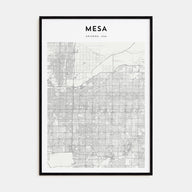 Mesa Map Portrait Poster
