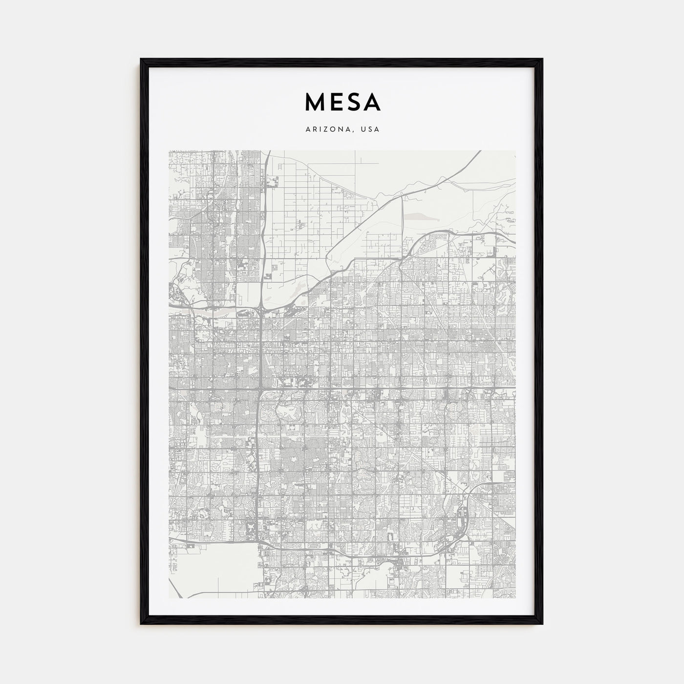 Mesa Map Portrait Poster